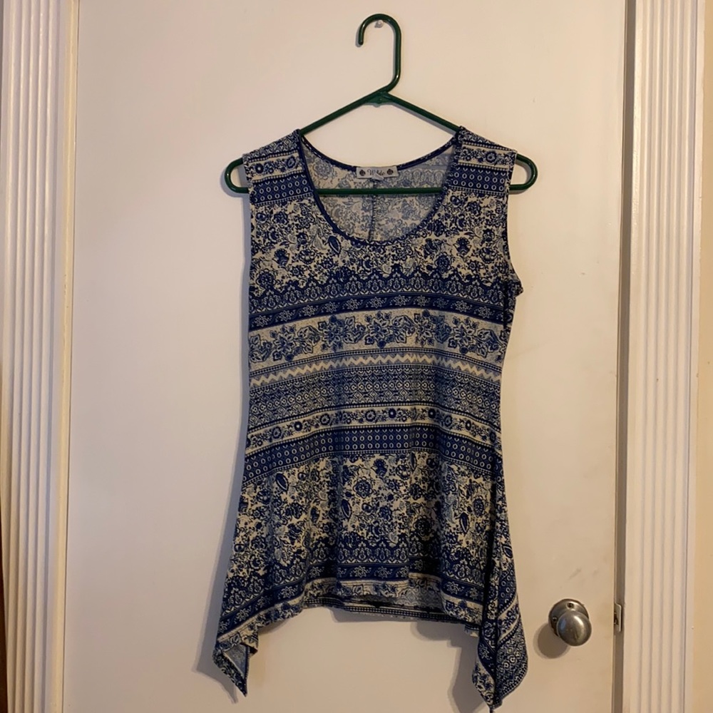 Patterned cotton top